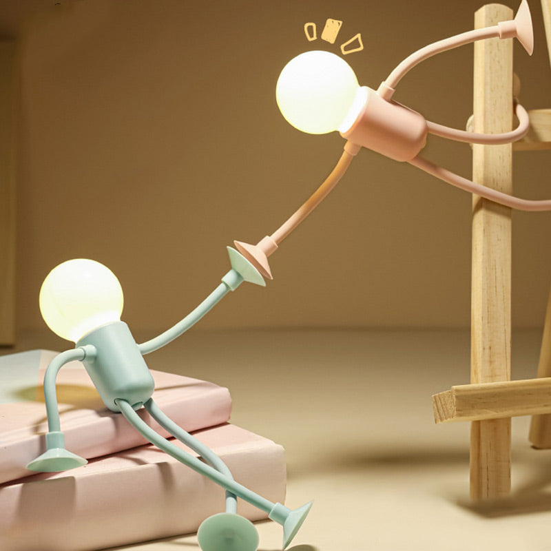 Flexibel Skrivbordslampa med Sugkopp – Lekfull och Justerbar Belysning för Hemmet eller Arbete
