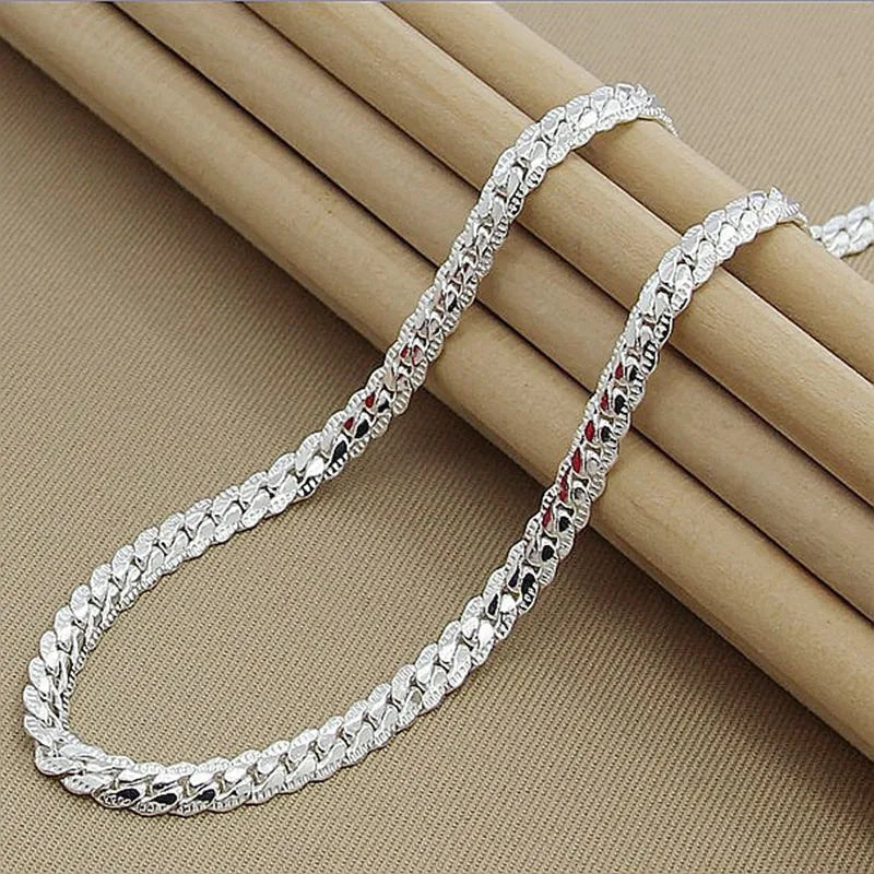 Sterling Silver Halsband | Tidlös Elegans | För Kvinnor