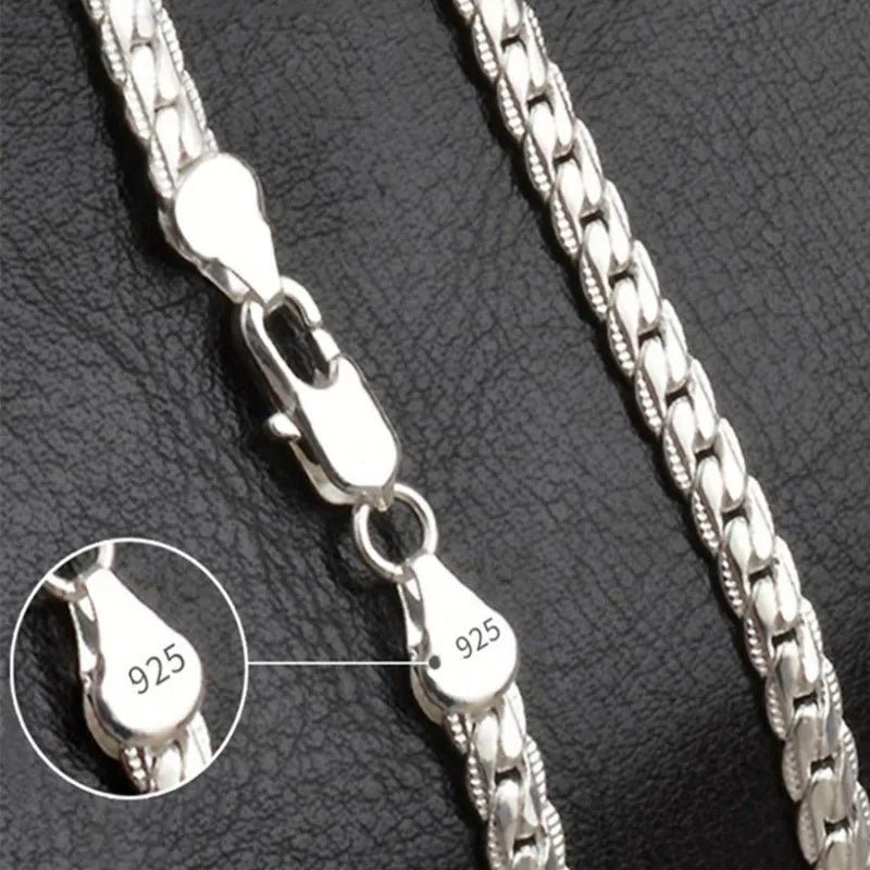 Sterling Silver Halsband | Tidlös Elegans | För Kvinnor