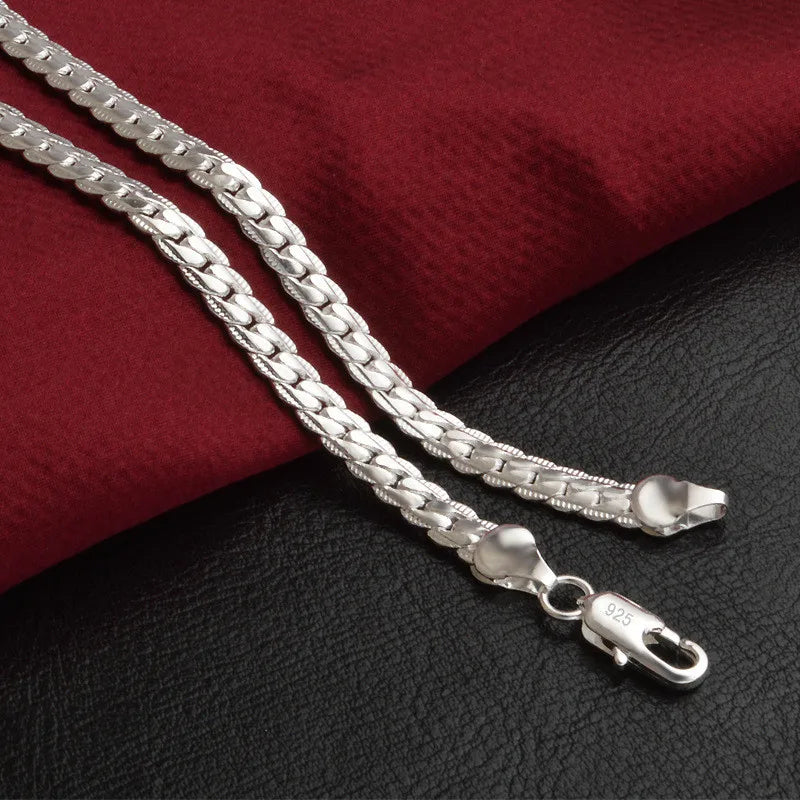Sterling Silver Halsband | Tidlös Elegans | För Kvinnor