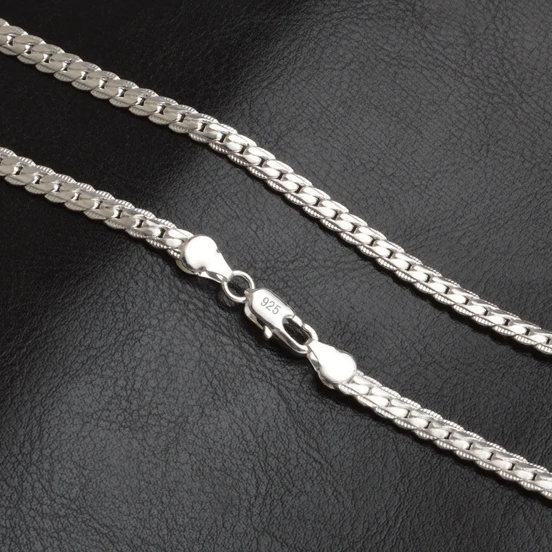 Sterling Silver Halsband | Tidlös Elegans | För Kvinnor