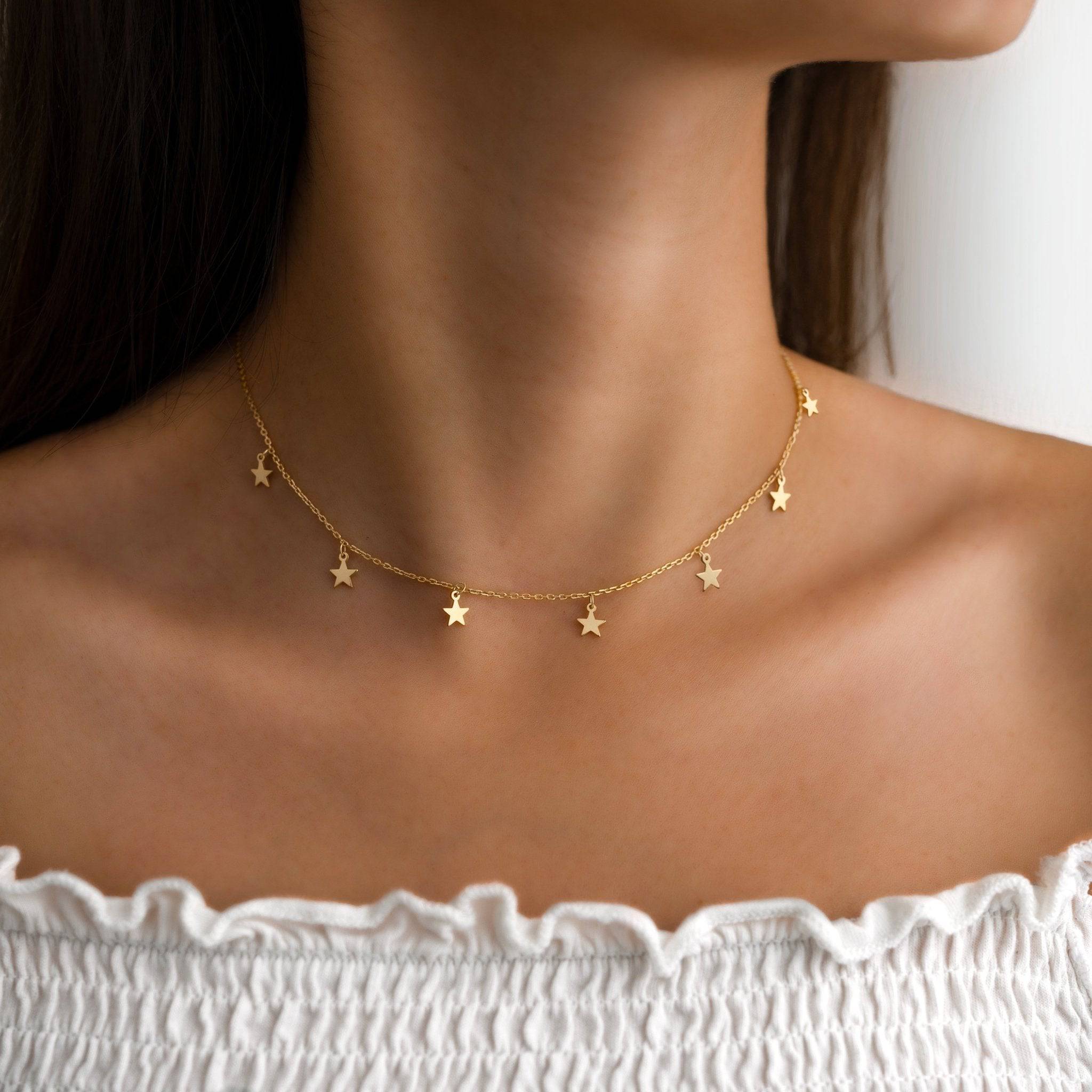 Stilren Stjärnhalsband – Elara