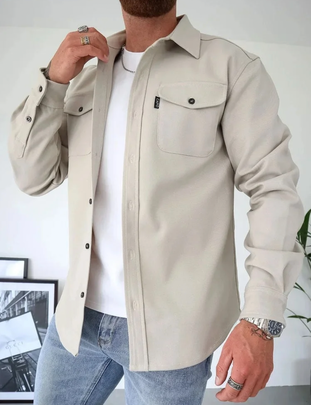 Herr Longsleeve Skjorta - Funktionell och Stilig Design