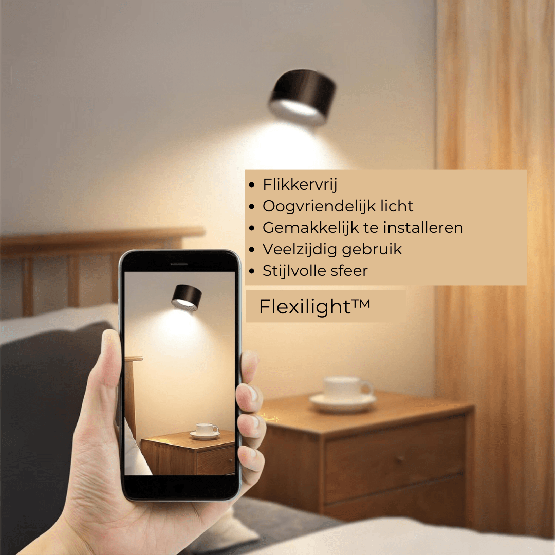 Trådlös 360° Uppladdningsbar LED Vägglampa