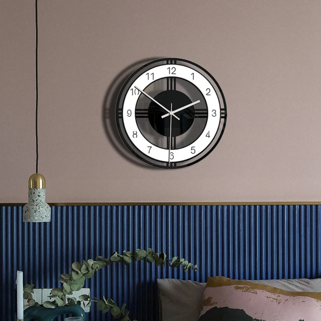 Modern Stor Väggklocka - Stilig och Tyst