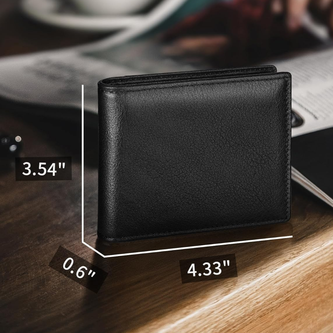 Herr Plånbok - Äkta Läder RFID Bifold | StitchCraft