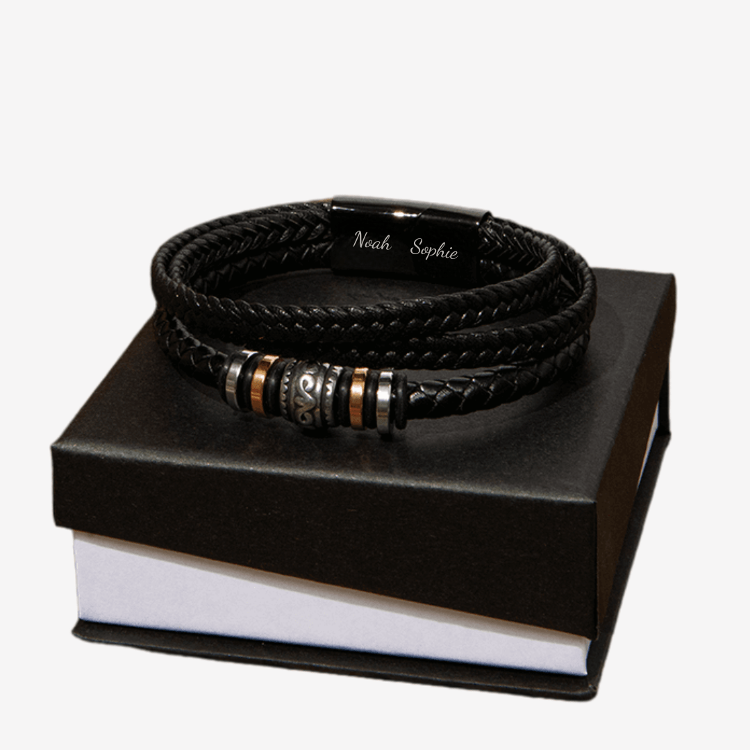 Personligt Läderarmband