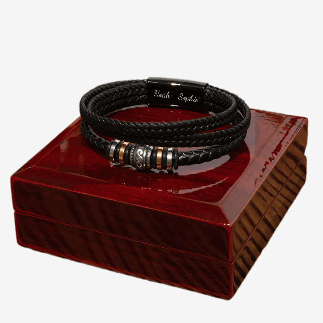 Personligt Läderarmband