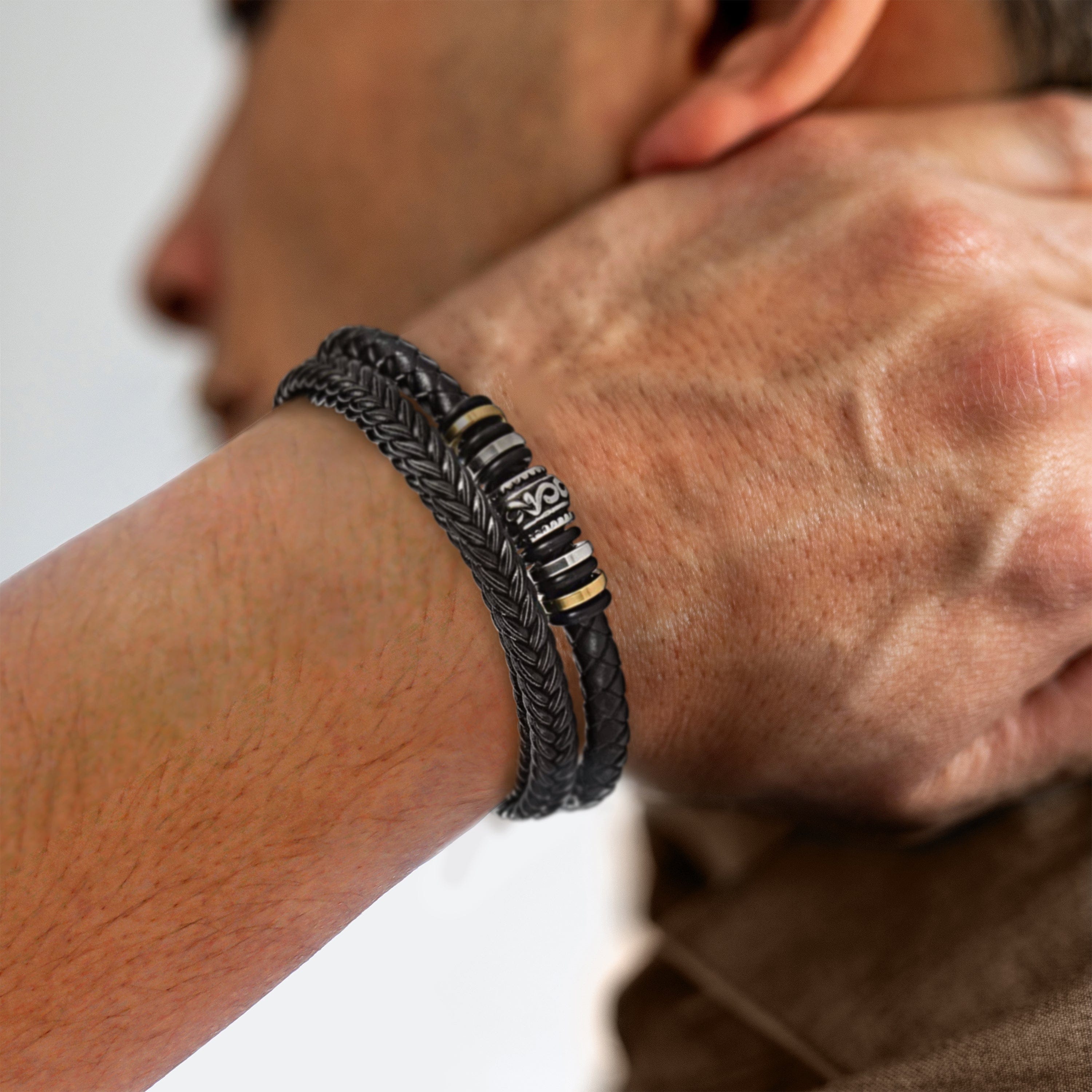 Personligt Läderarmband