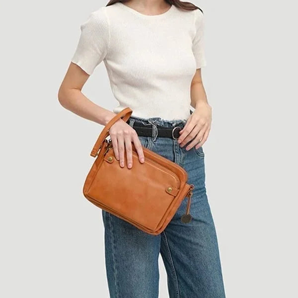 Stilren Läder Crossbody Axelväska - Finess & Utrymme