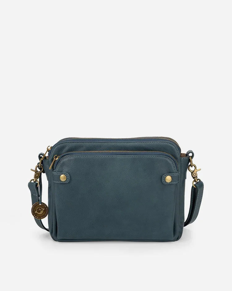 Stilren Läder Crossbody Axelväska - Finess & Utrymme