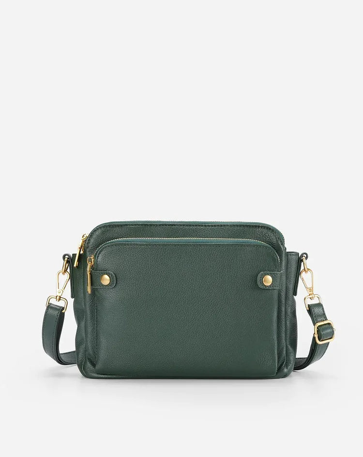 Stilren Läder Crossbody Axelväska - Finess & Utrymme