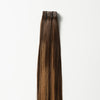 Tape-in Hair Extensions – Veloura Tape (Varm Brun Balayage 2+7)