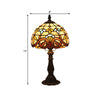 Tiffany-glas Bordslampa - Klassiska Blylinjer