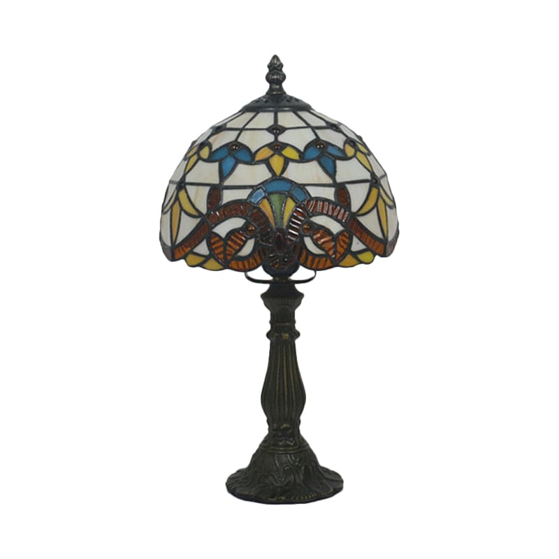 Tiffany-glas Bordslampa - Klassiska Blylinjer