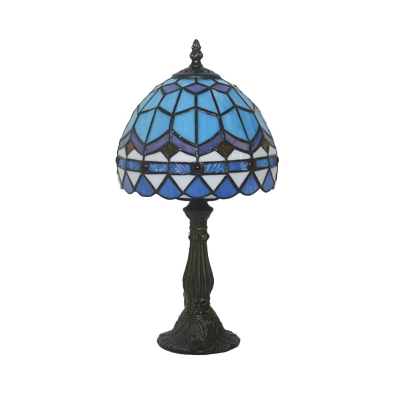 Tiffany-glas Bordslampa - Klassiska Blylinjer