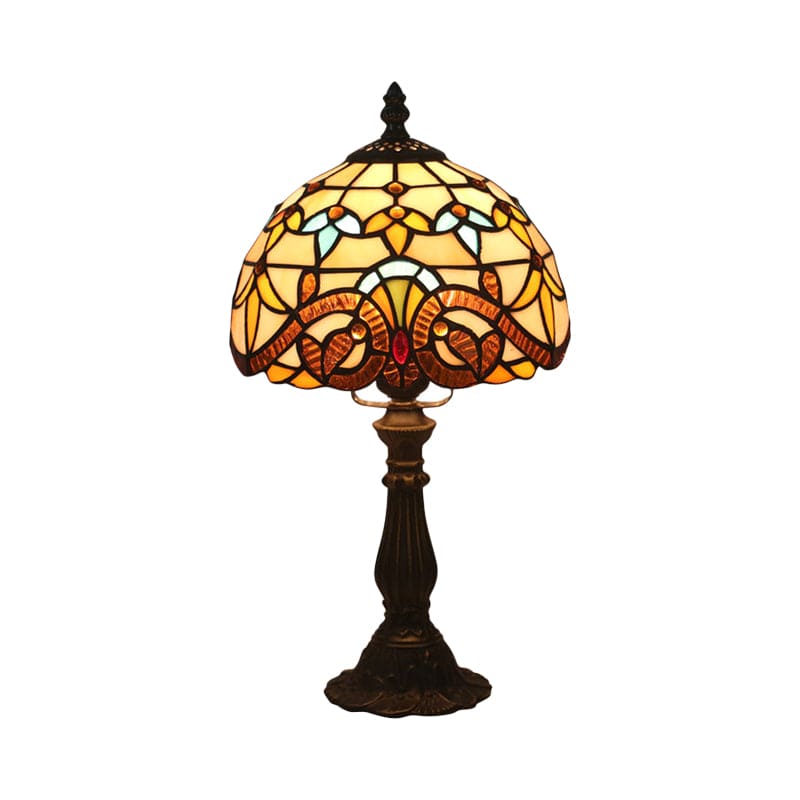 Tiffany-glas Bordslampa - Klassiska Blylinjer