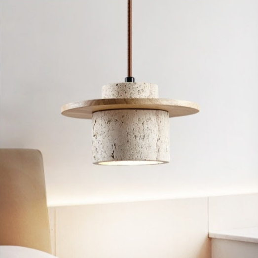 Travertin Taklampa - Naturlig Elegans