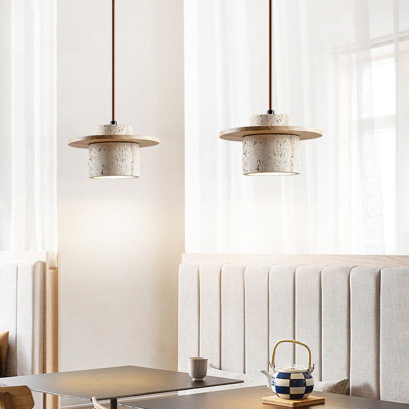 Travertin Taklampa - Naturlig Elegans