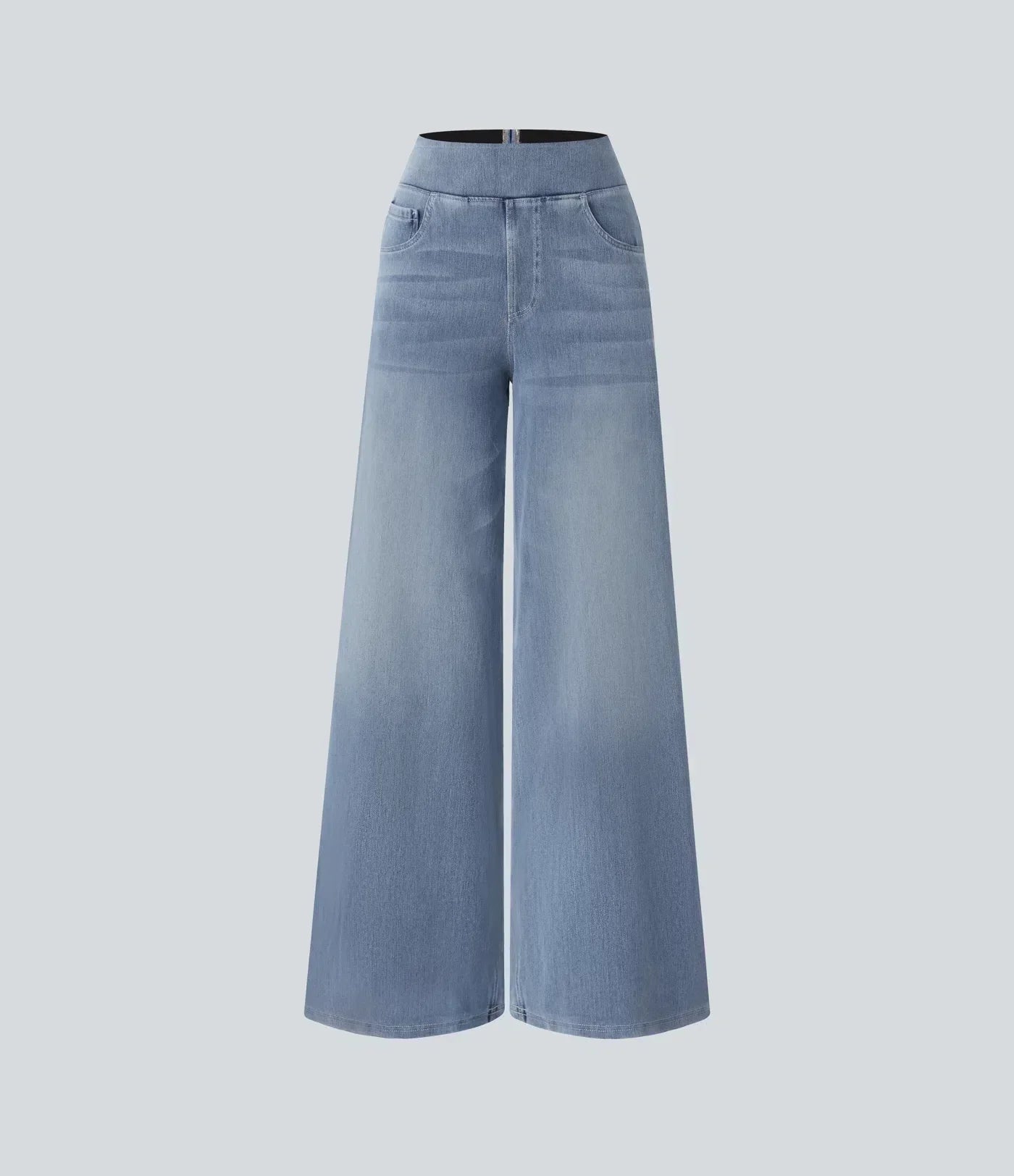 Hög Midja Byxor - Stretch & Komfort Hela Dagen