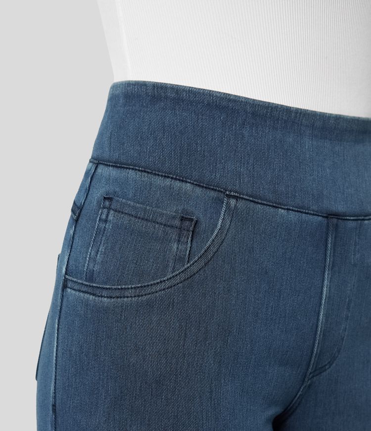 Hög Midja Byxor - Stretch & Komfort Hela Dagen