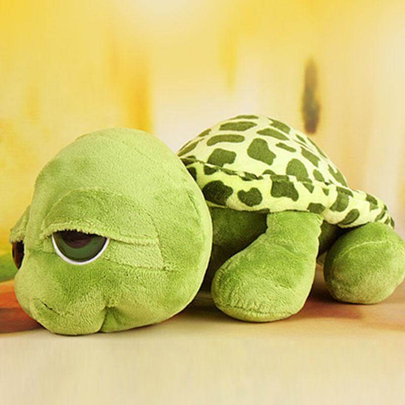 Mjuk Plush Sköldpadda Kramdjur med Realistisk Design – Kram Skal