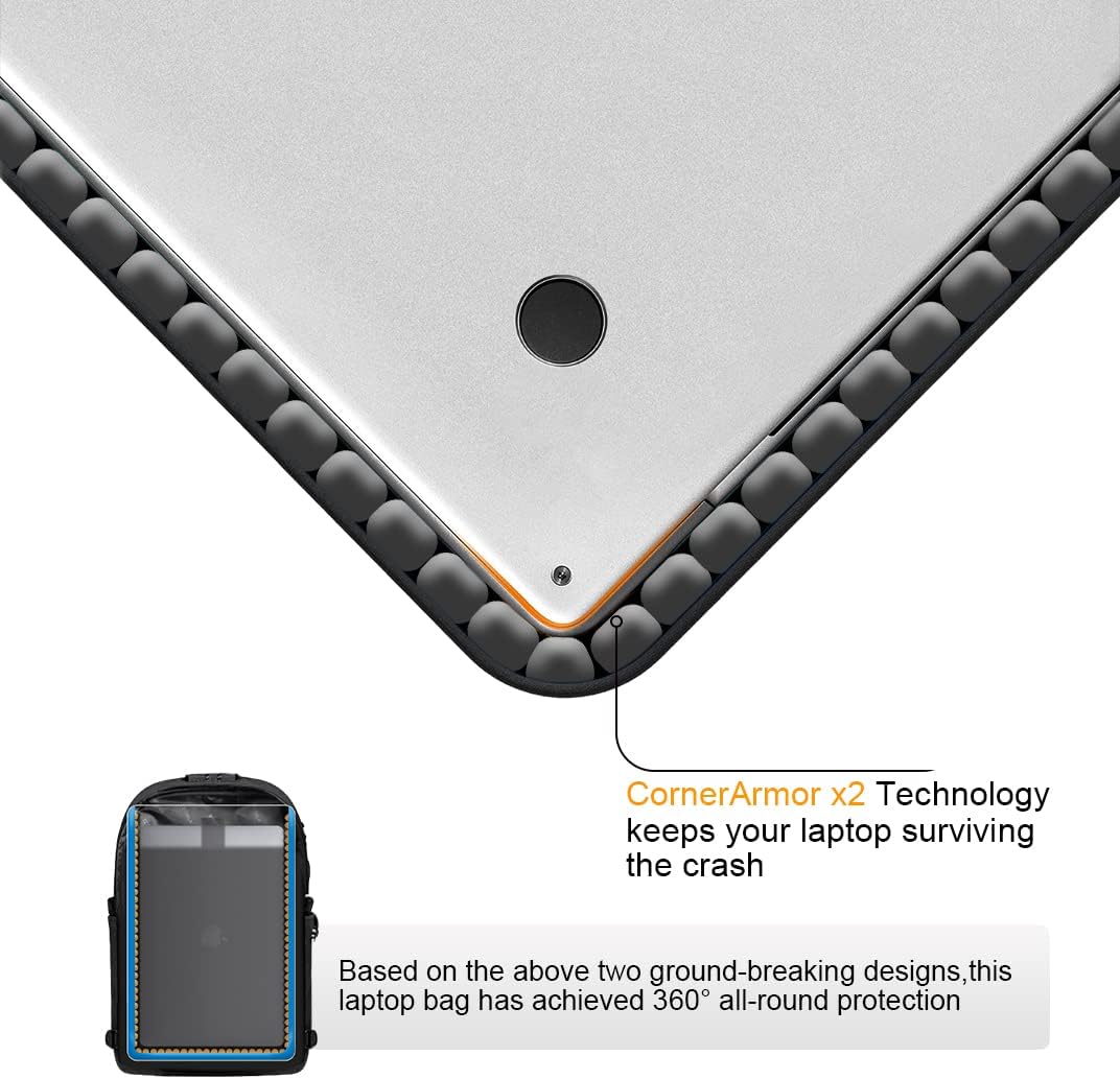 Extra stor anti-tjuv laptop- och rese-ryggsäck med USB-port – 30–50L