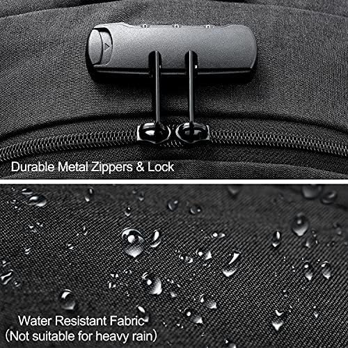Extra stor anti-tjuv laptop- och rese-ryggsäck med USB-port – 30–50L