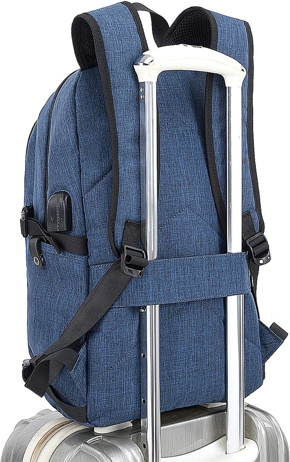Extra stor anti-tjuv laptop- och rese-ryggsäck med USB-port – 30–50L