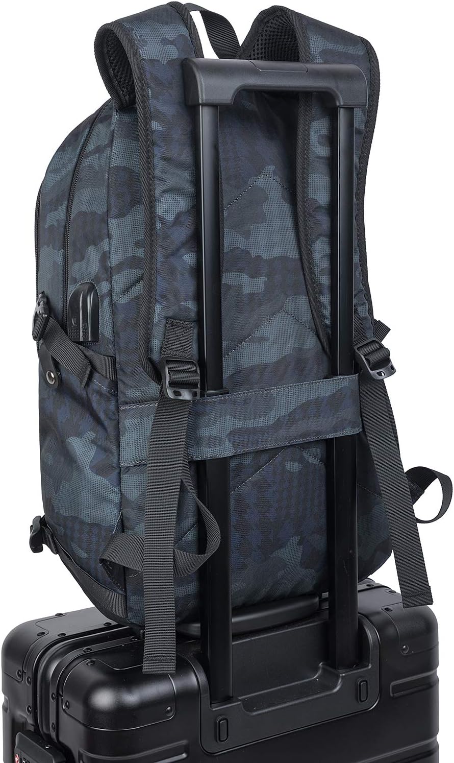 Extra stor anti-tjuv laptop- och rese-ryggsäck med USB-port – 30–50L