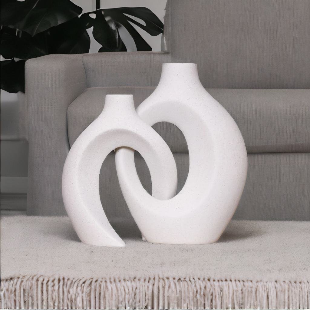 Gleora | Unik Blomvas - Sammanflätad Design