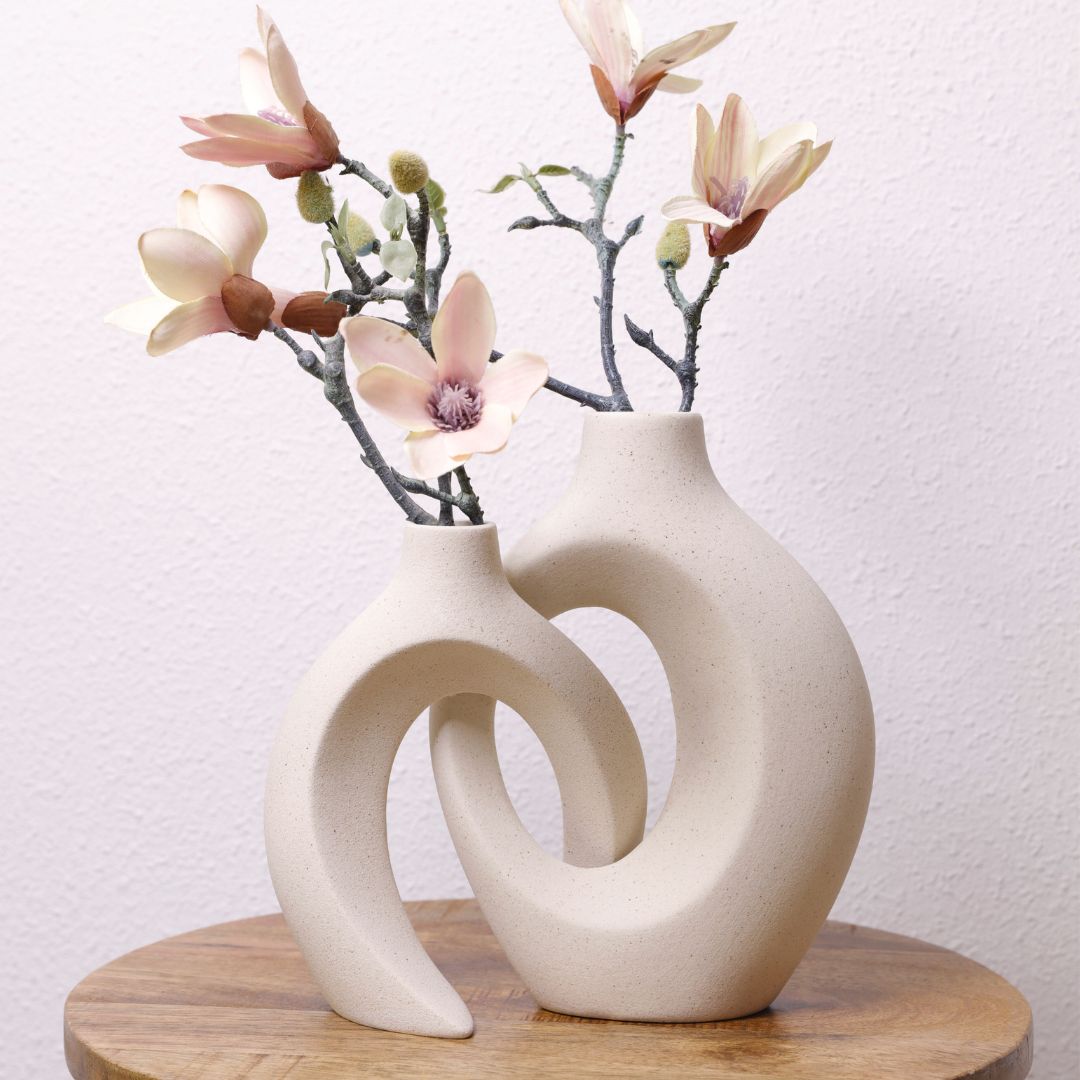 Gleora | Unik Blomvas - Sammanflätad Design