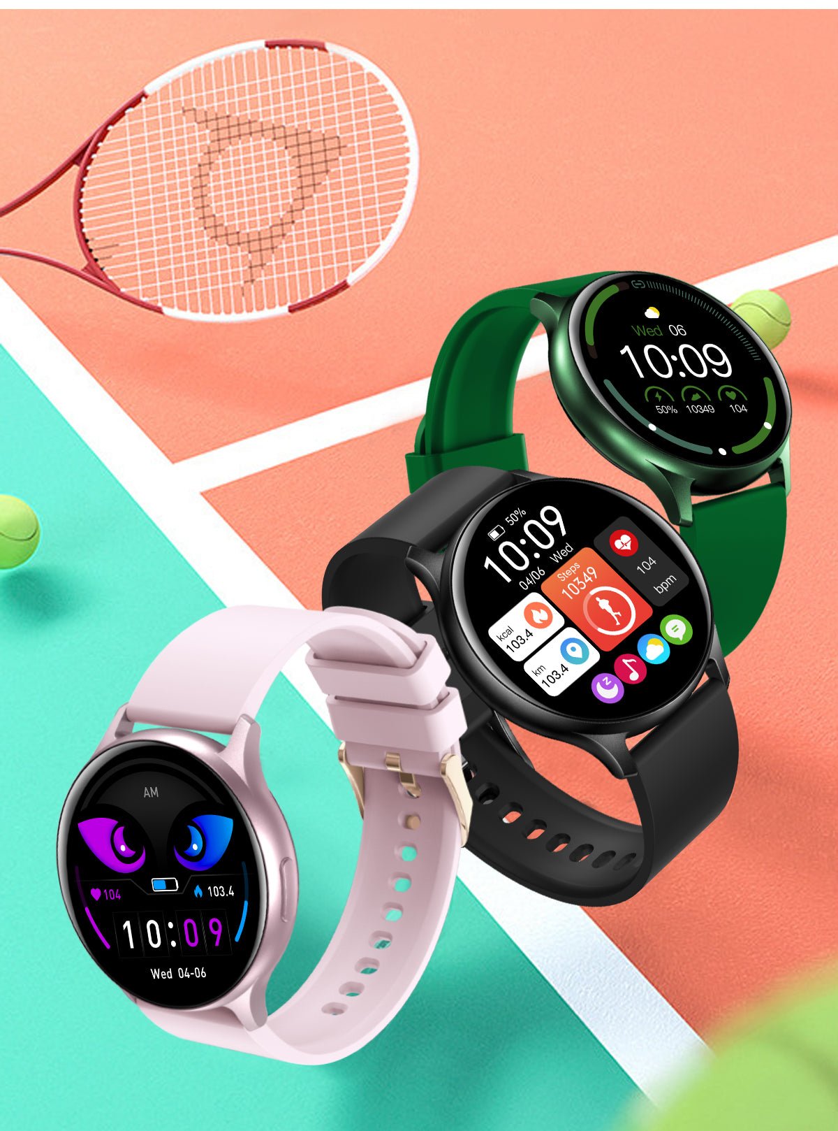 Smartwatch & Fitness Tracker med Bluetooth – SmartVibe Pro