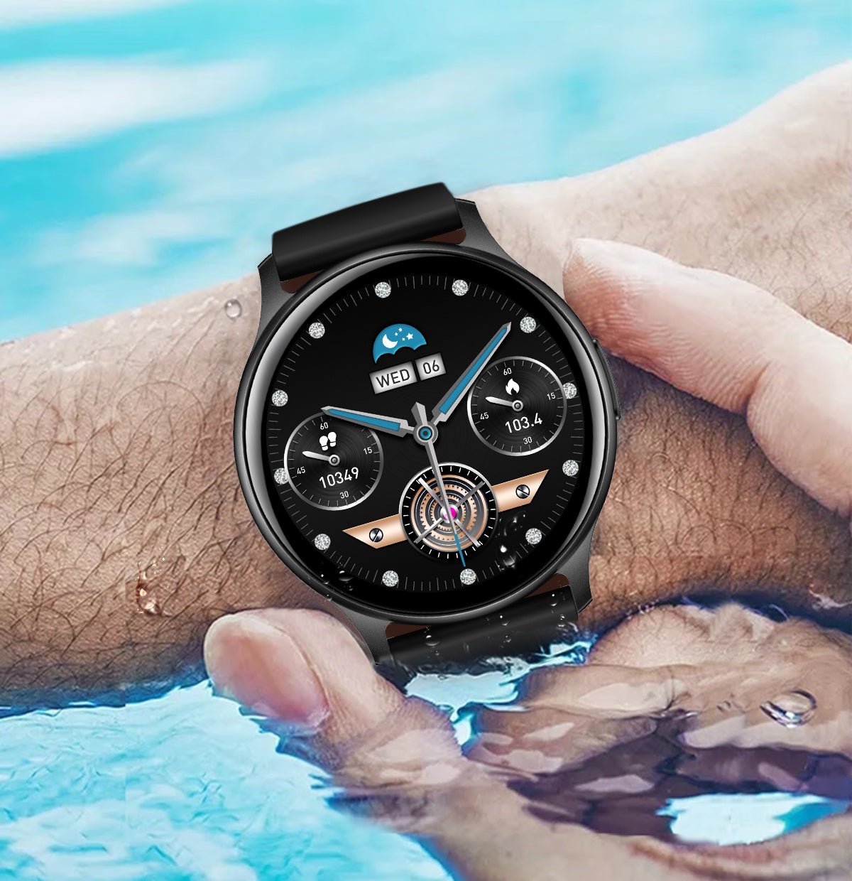 Smartwatch & Fitness Tracker med Bluetooth – SmartVibe Pro