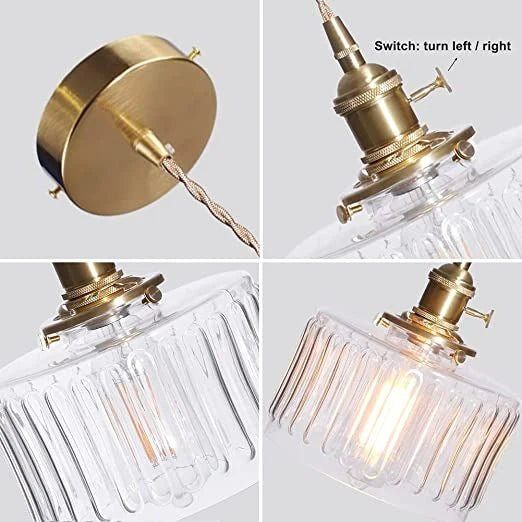 Ottilia Elegance Hänglampa - Justerbar Vintage Glas Chic