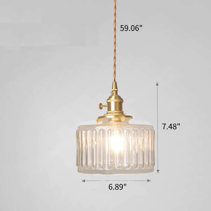 Ottilia Elegance Hänglampa - Justerbar Vintage Glas Chic