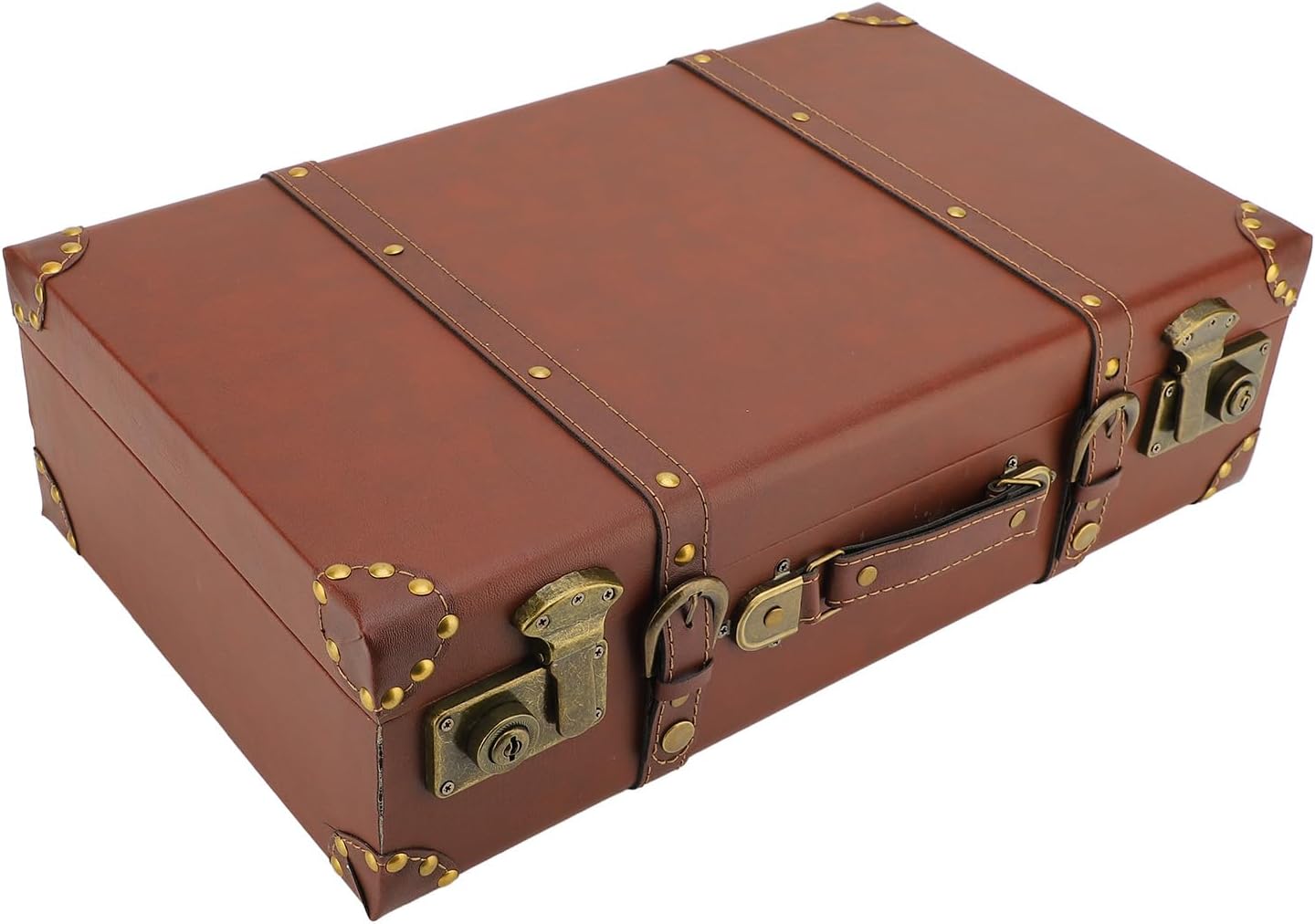 Vintage läder övernattningsväska med legeringslås – Heritage Brown