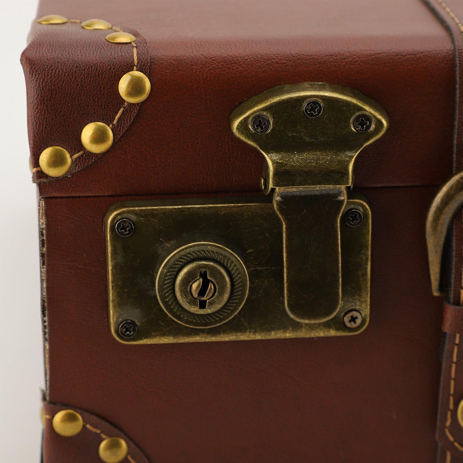 Vintage läder övernattningsväska med legeringslås – Heritage Brown