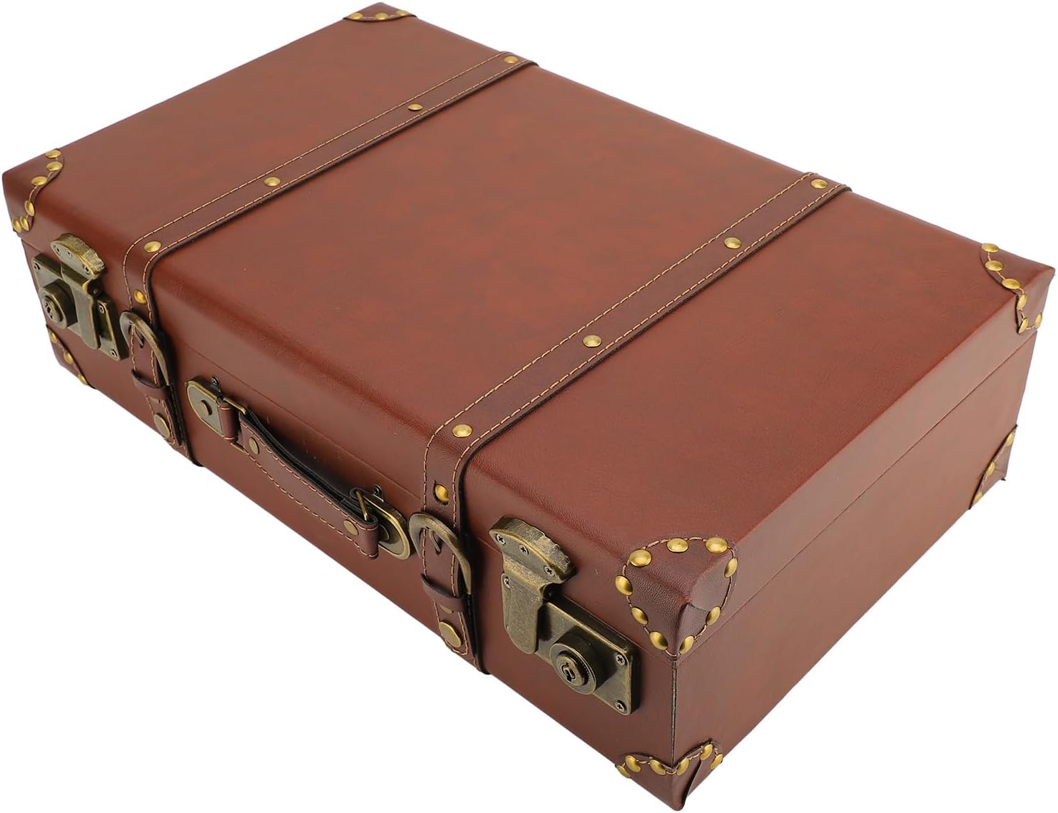 Vintage läder övernattningsväska med legeringslås – Heritage Brown