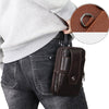 Vintage Herr Crossbody Midjeväska - Läder