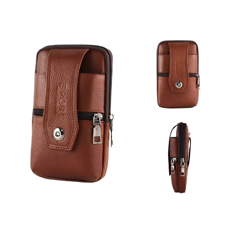 Vintage Herr Crossbody Midjeväska - Läder