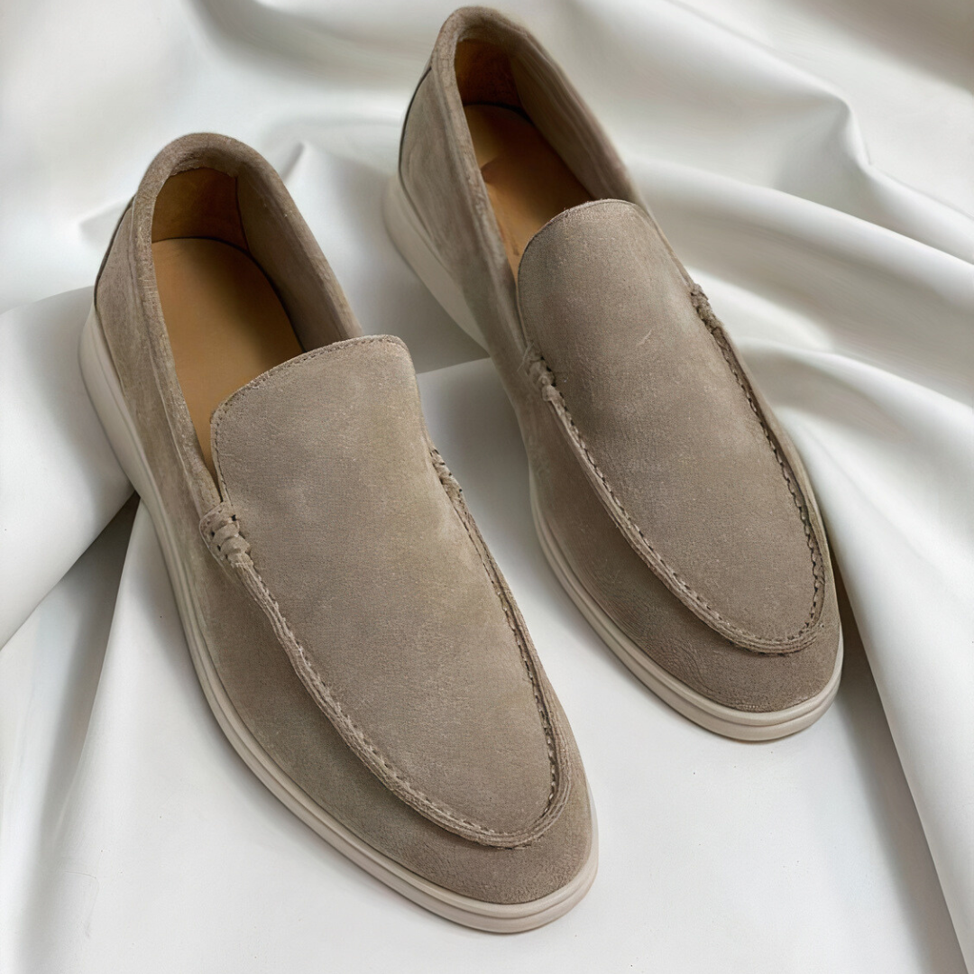 Vintage Läder Herrloafers - Tidlös Elegans