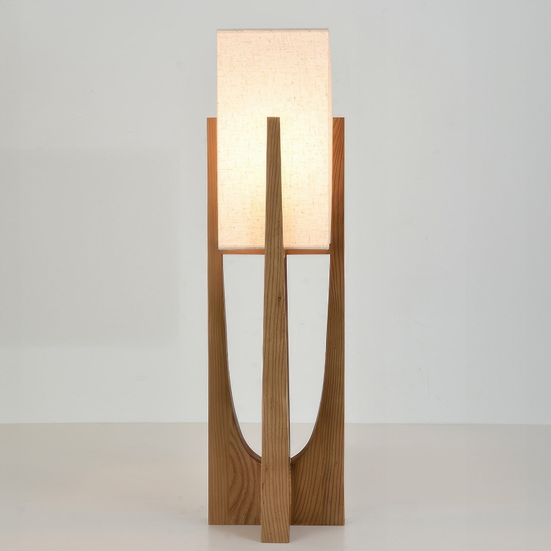 Valnötsgolvlampa | Minimalistisk & Stämningsfull