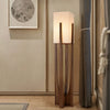 Valnötsgolvlampa | Minimalistisk & Stämningsfull