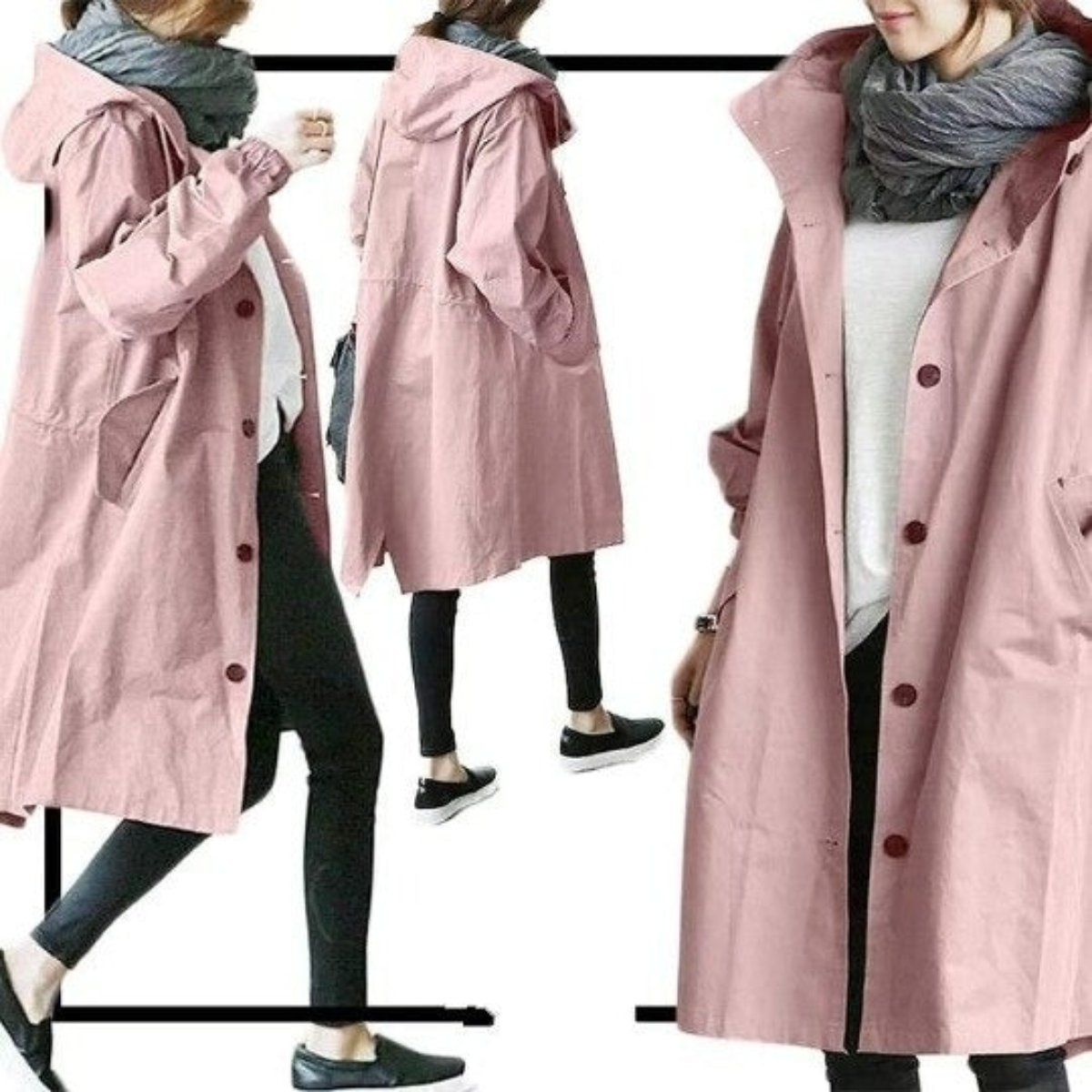 Vattentät Trenchcoat - Stilren och Funktionell