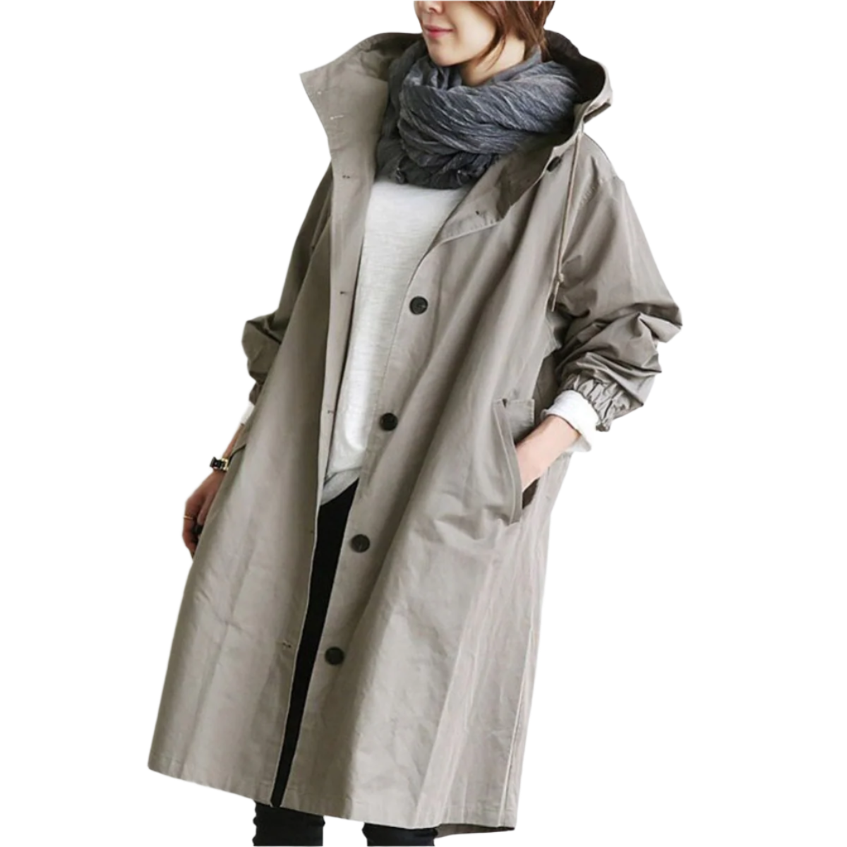 Vattentät Trenchcoat - Stilren och Funktionell