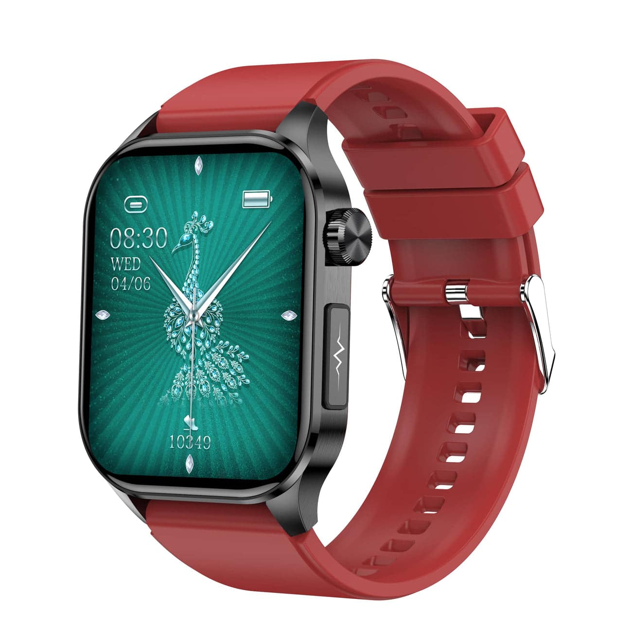 Smartwatch för Hälsa & Fitness – EKG, Blodtryck, Pulsövervakning – Kompatibel med iOS & Android