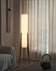 Valnöt Trä Design Golvlampa - Lätt Konst för Varje Interiör