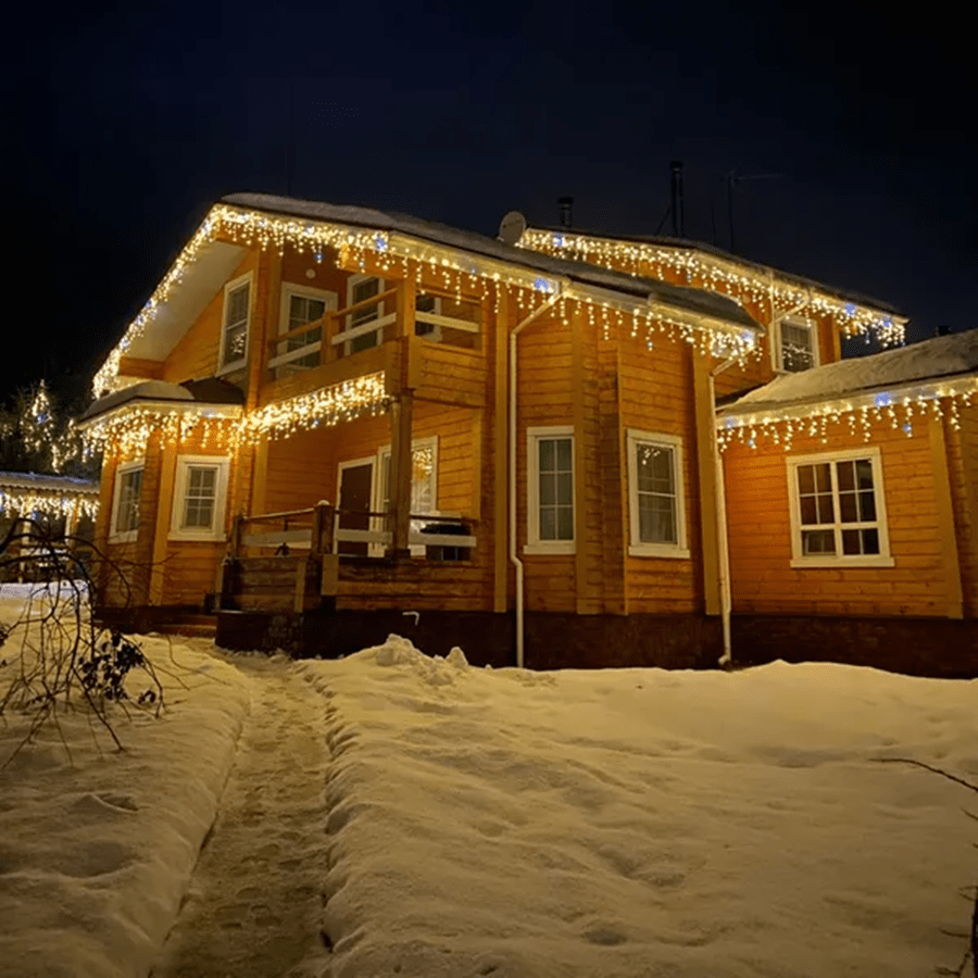 GlowCurtain Utomhusbelysning - Festbelysning för Trädgårdsdekoration