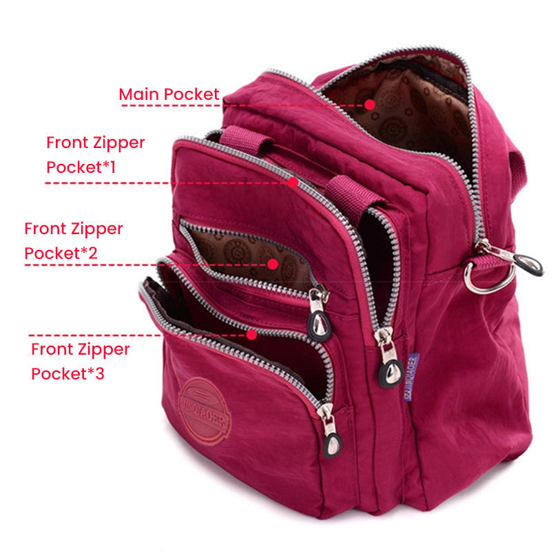 Vattentät Crossbody-väska - Multifunktionell och Stilren